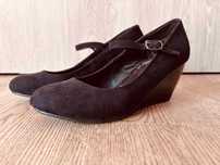 Czarne koturny New Look, rozmiar 38