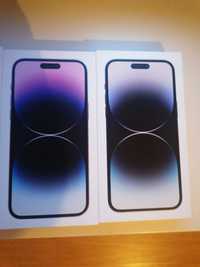 IPhone 14 Pro Max 256gb roxo e preto. Novos e selados