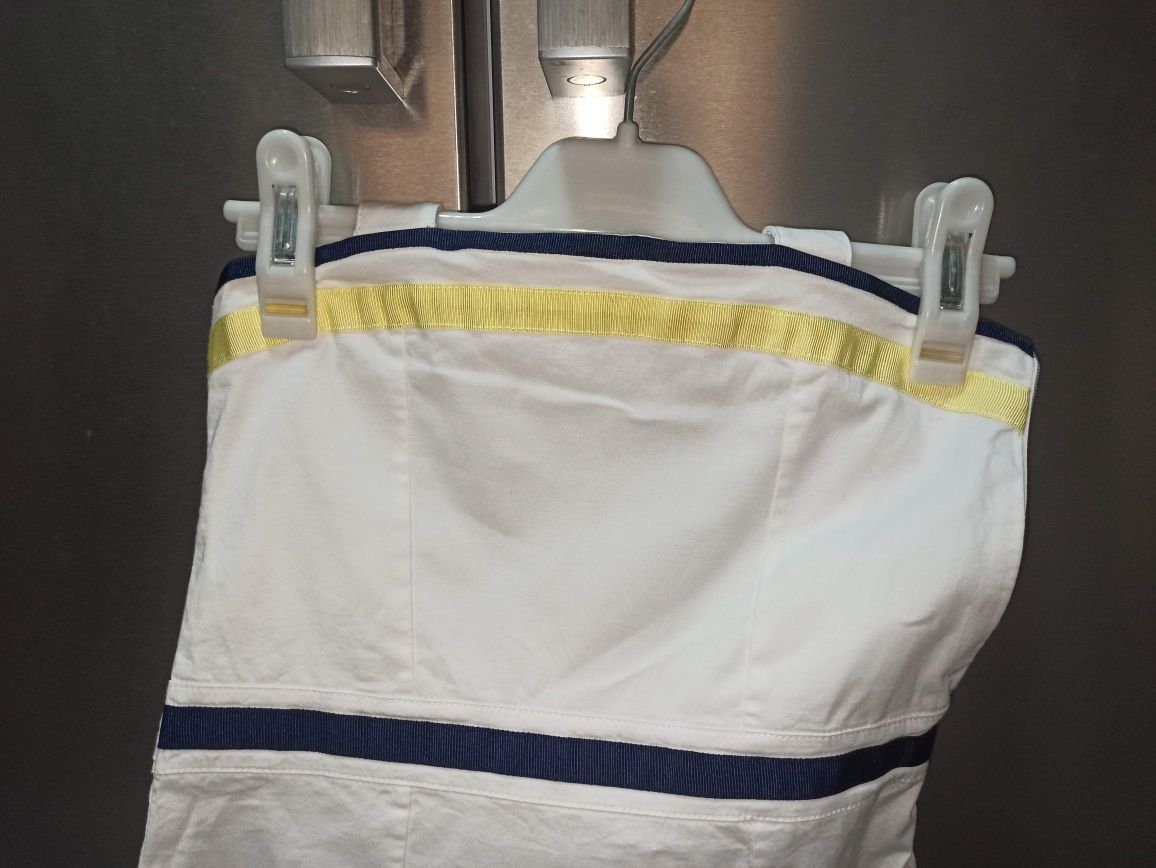 Vestido algodão, estilo marinheiro NOVO 4/5 anos