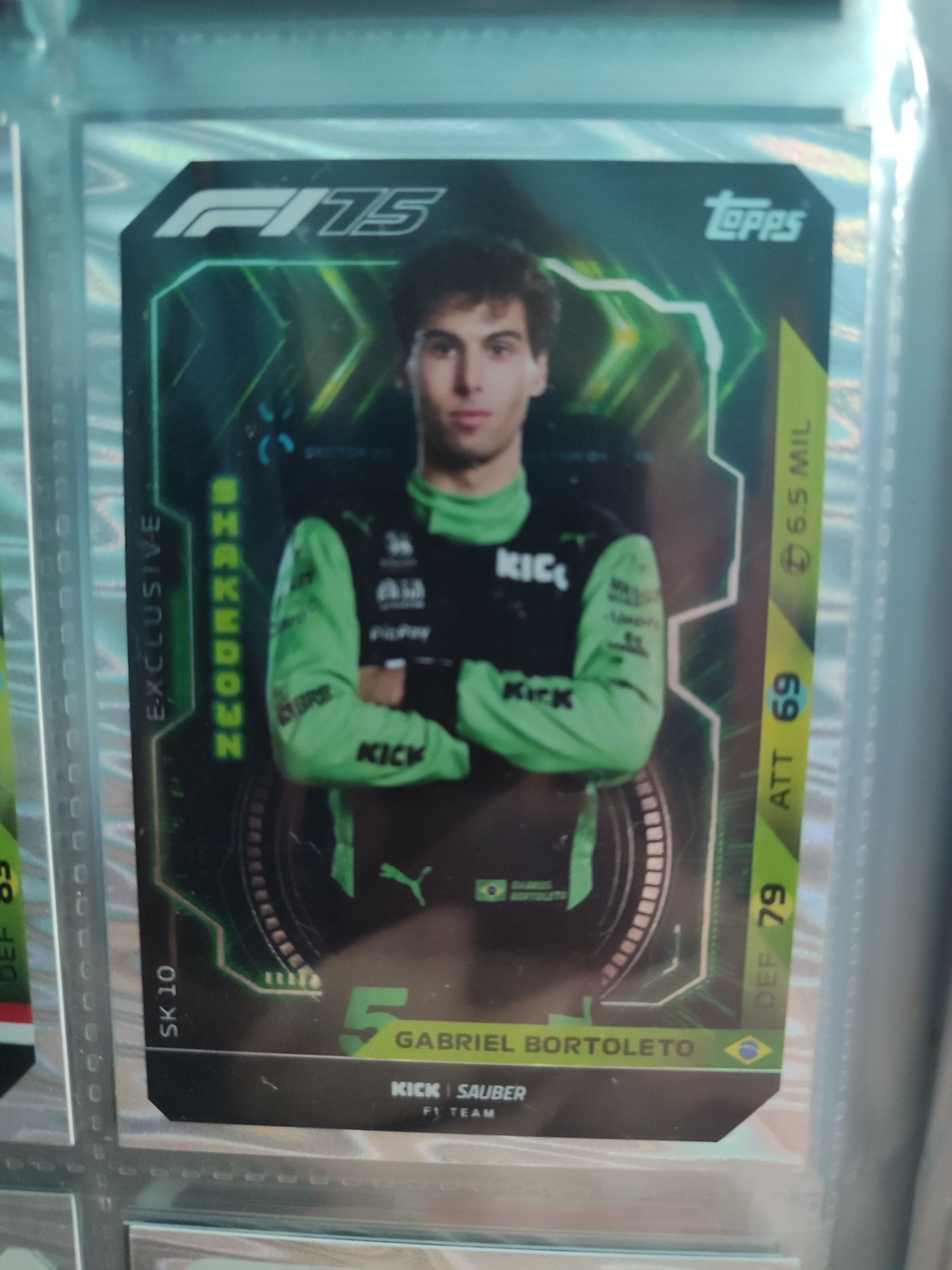 Gabriel bortoleto exclusive shakedown F1 turbo attax 2025
