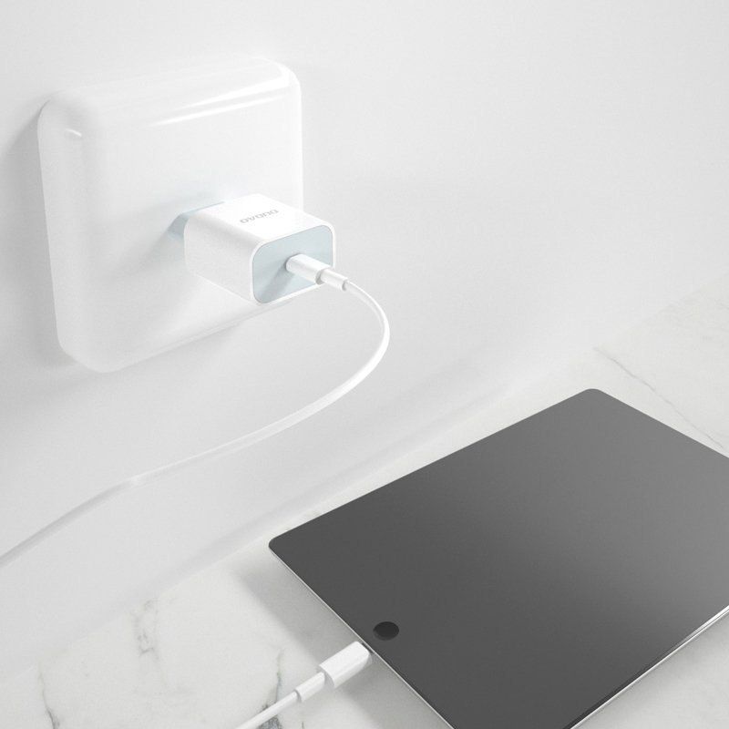 Szybka Ładowarka Sieciowa Usb Typ C + Kabel Usb Typ C Lightning 1M