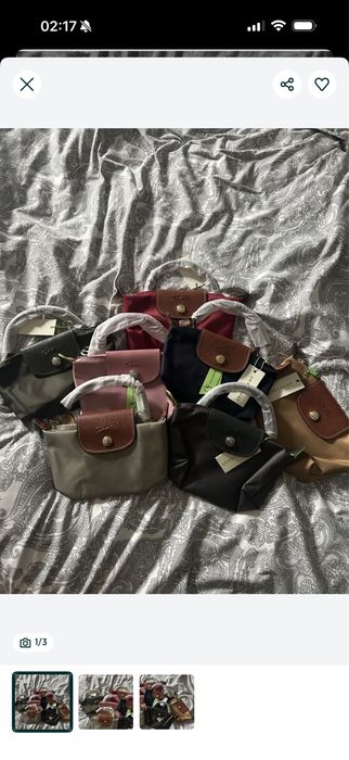 Malas da longchamp tamanho XS