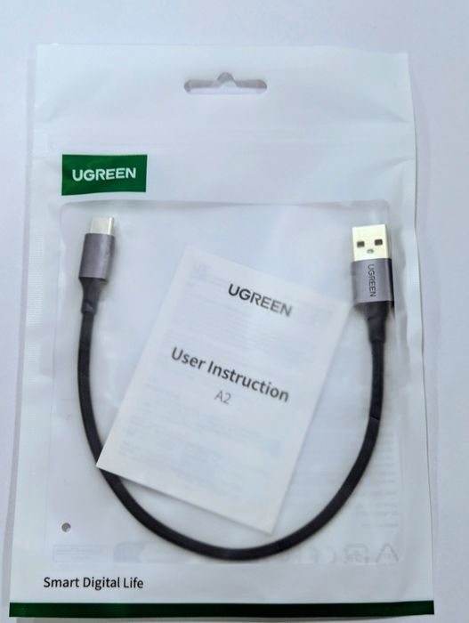 Кабель UGREEN US288 USB Type-C (2м, 1.5м, 0.25м) 3A Новый