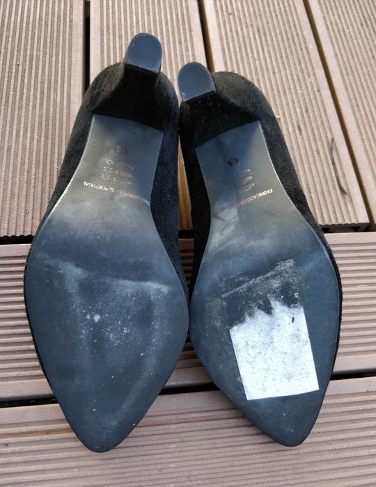 Sapatos 35 novos salto alto clássicos pretos Seaside