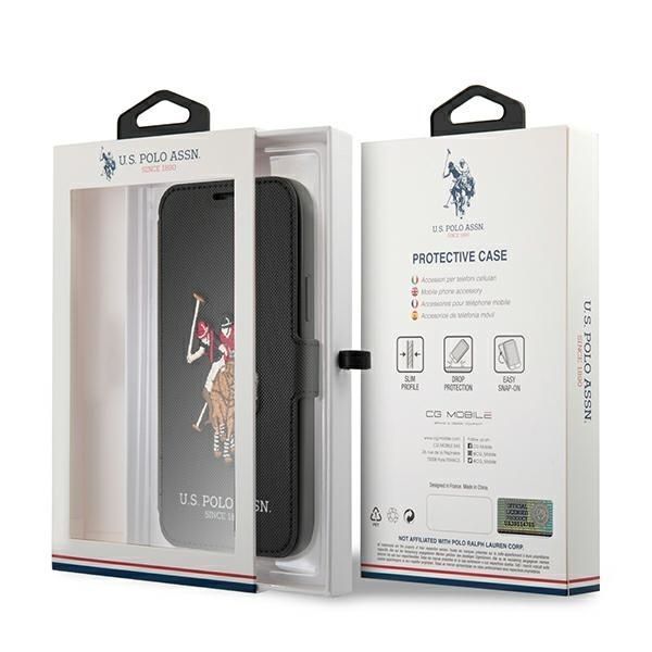 Etui na iPhone 12/12 Pro U.S. Polo Embroidery - Czarny