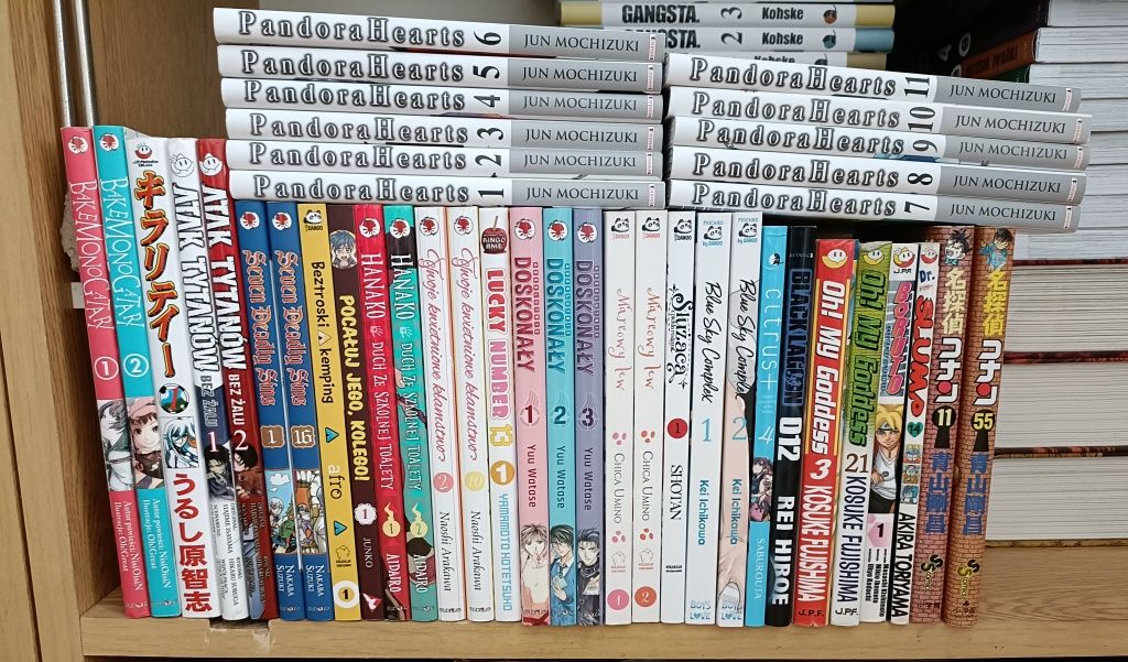 Manga mangi duży zestaw komiks japonia