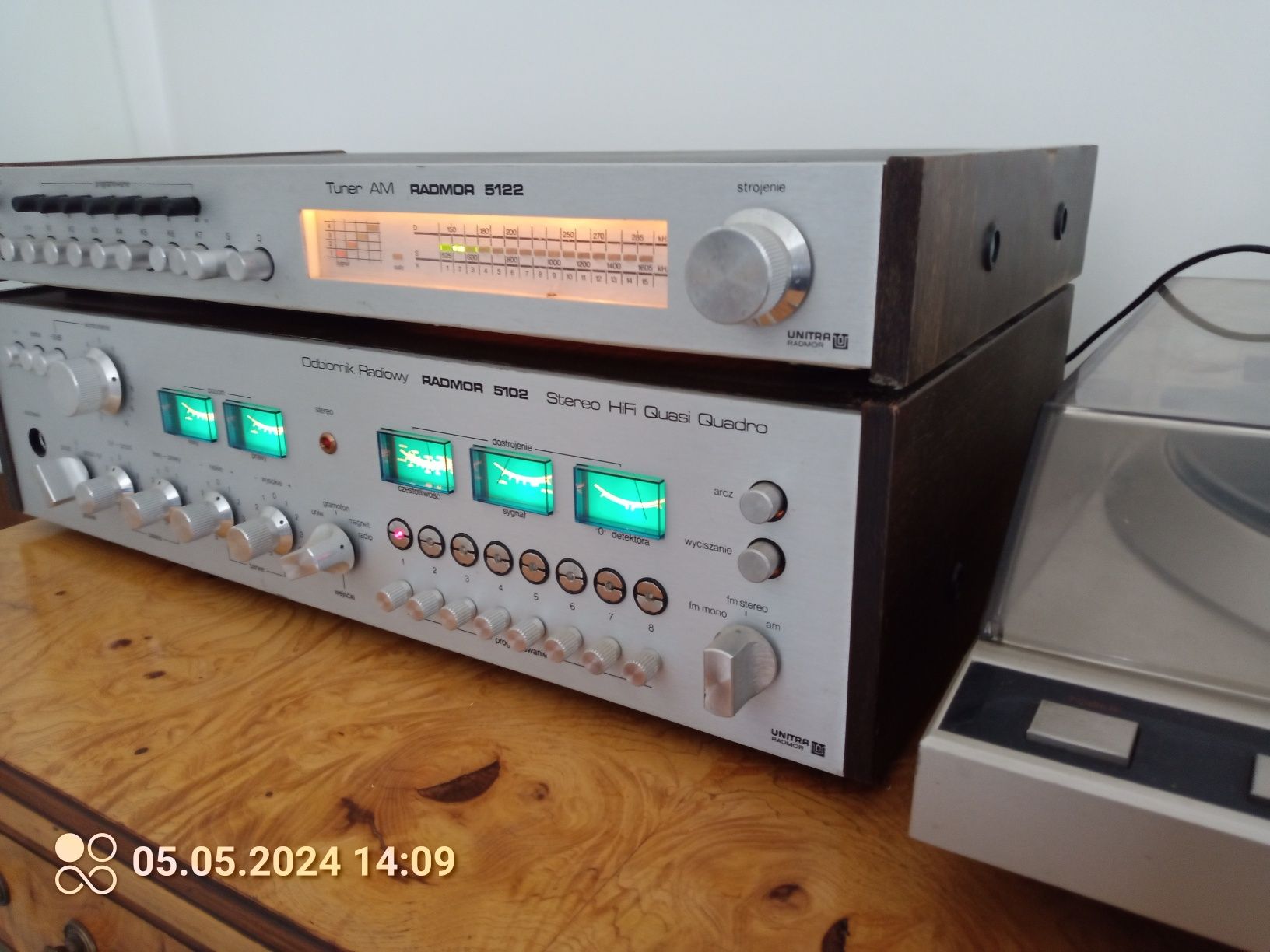 Amplituner Radmor 5102 oraz tuner 5122