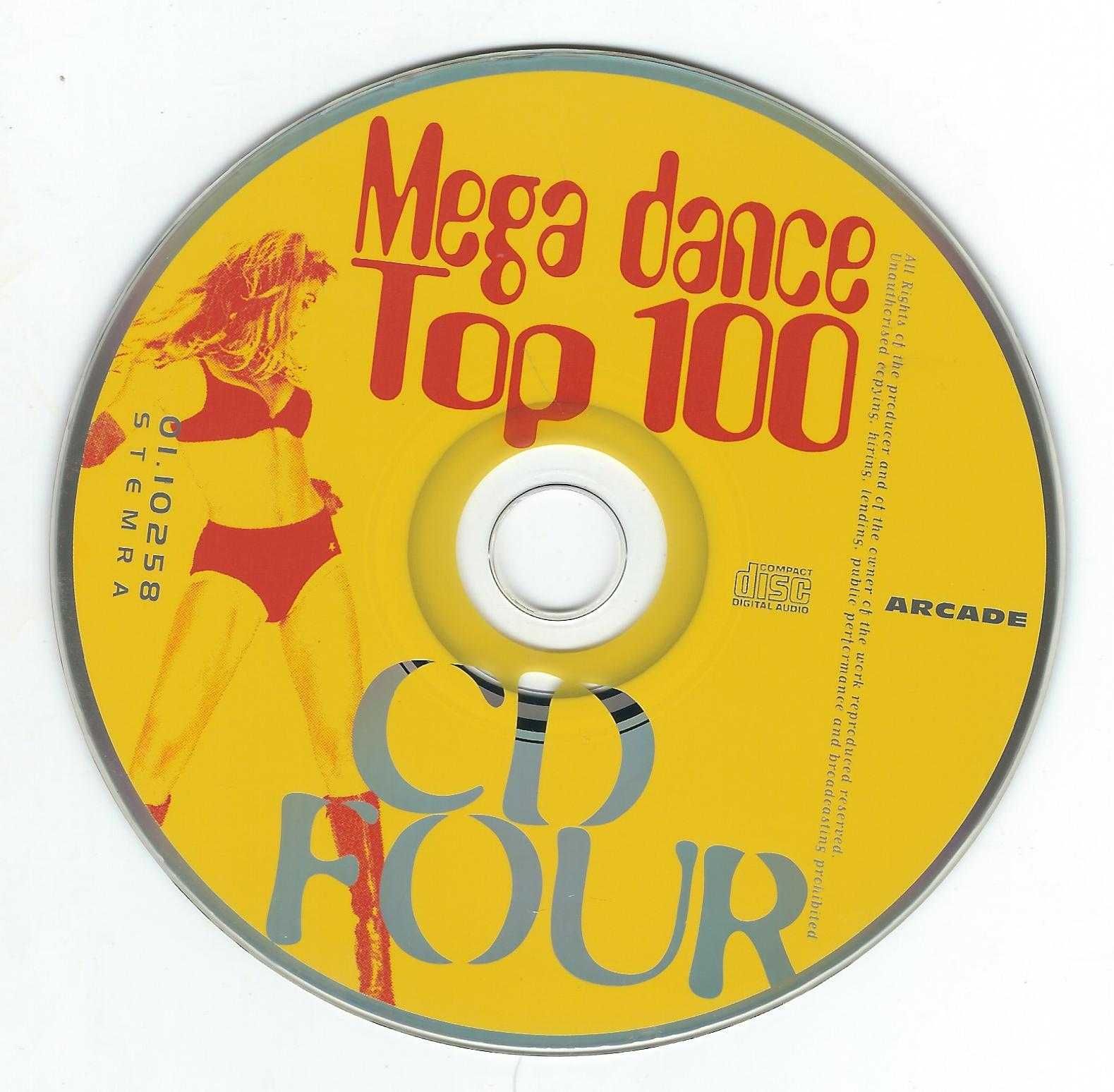 4 CD Mega Dance Top 100 (1996) (Fat Box Case) (Arcade)