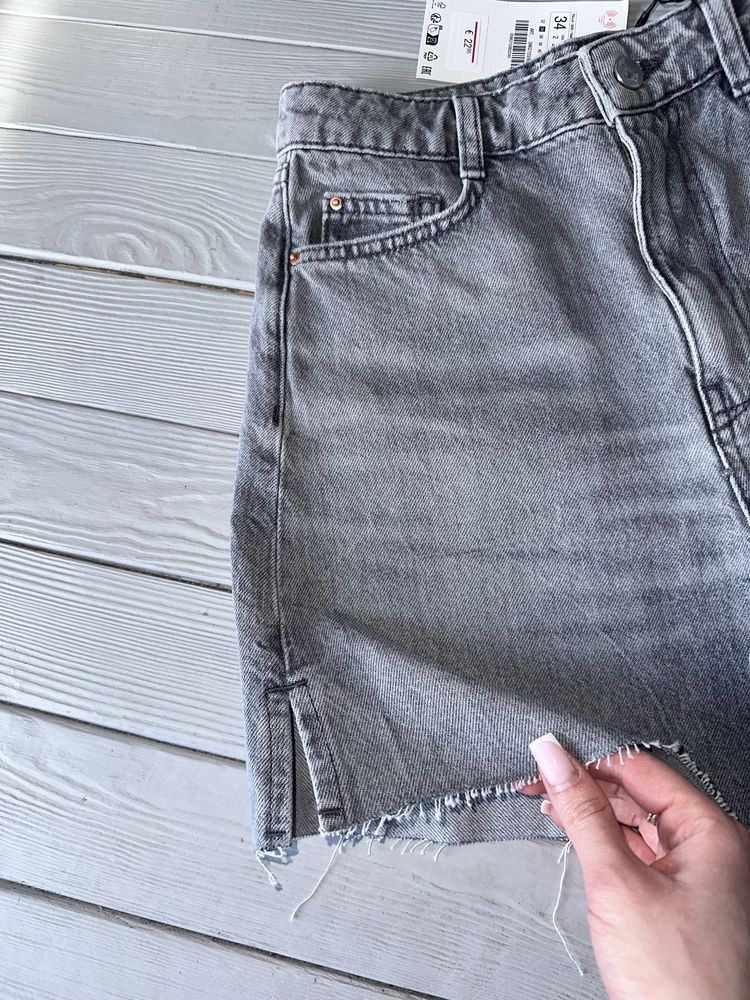 Джинсові шорти Zara з розрізами
