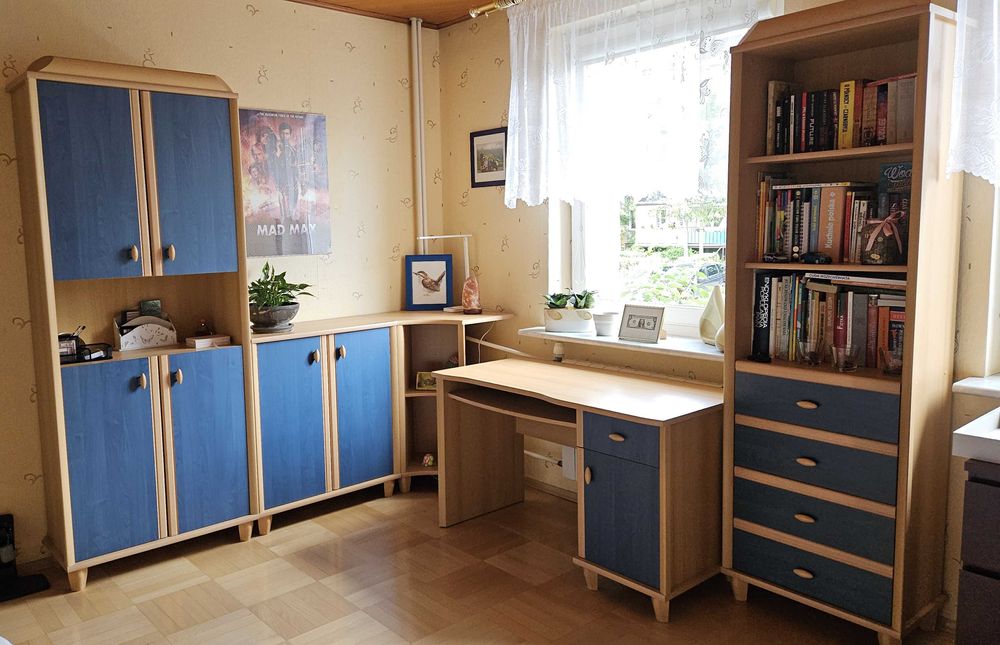 Meble młodzieżowe Black Red White Małgośka 6 el. fotel+łóżko Łódź