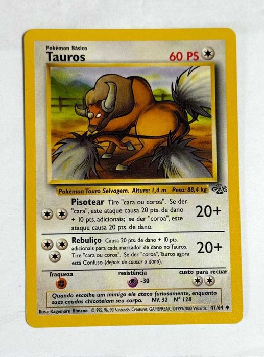 Cartas Originais Pokémon TCG - Edição Jungle