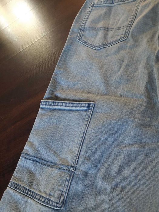 Dwie pary spodni jeansów marki H&M oraz Pepperts r. 158