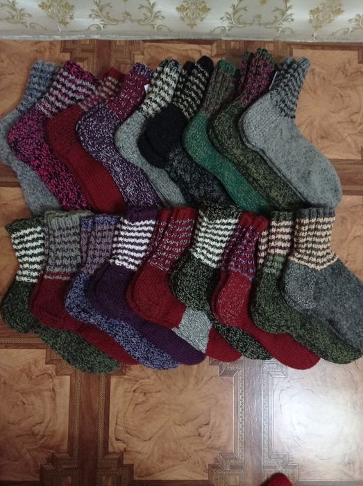 Носки вязаные шерстяные,ручной работы.