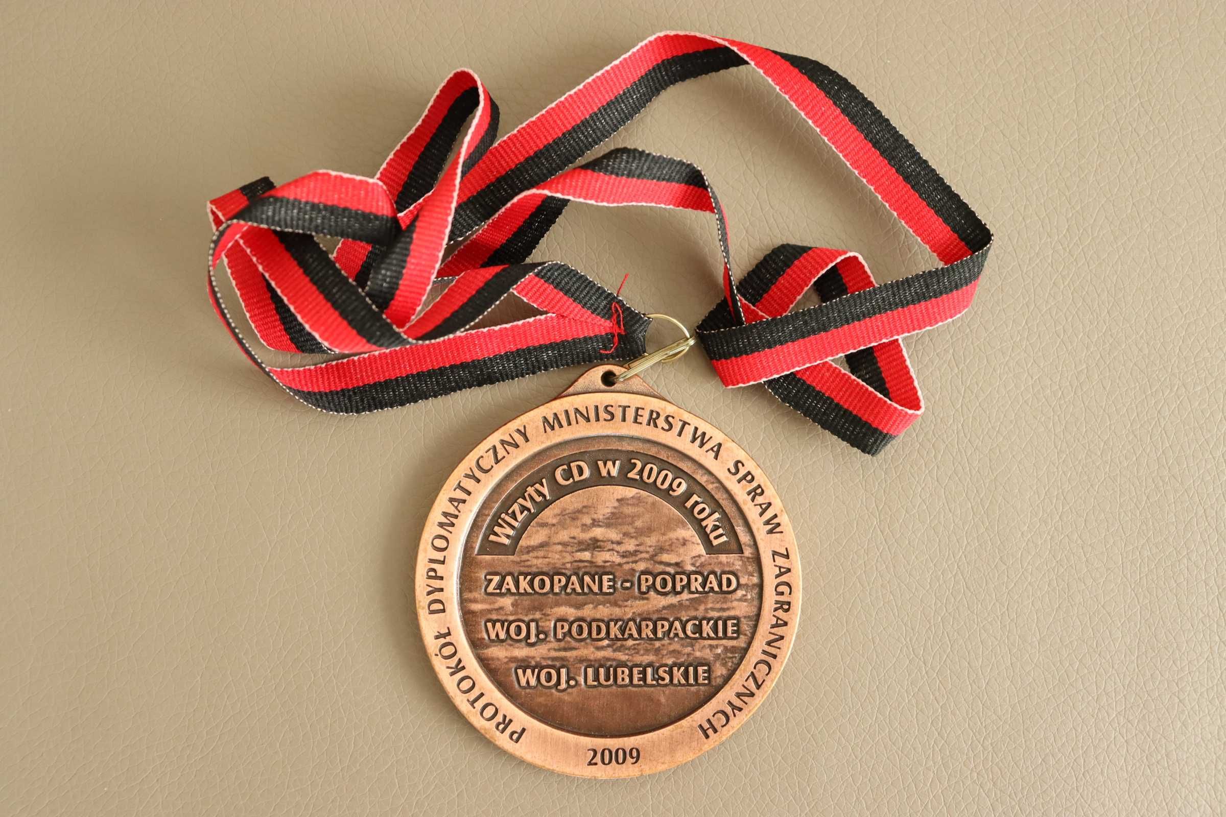 Medal wizyty korpusu dyplomatycznego MSZ w 2009 r. - brązowy