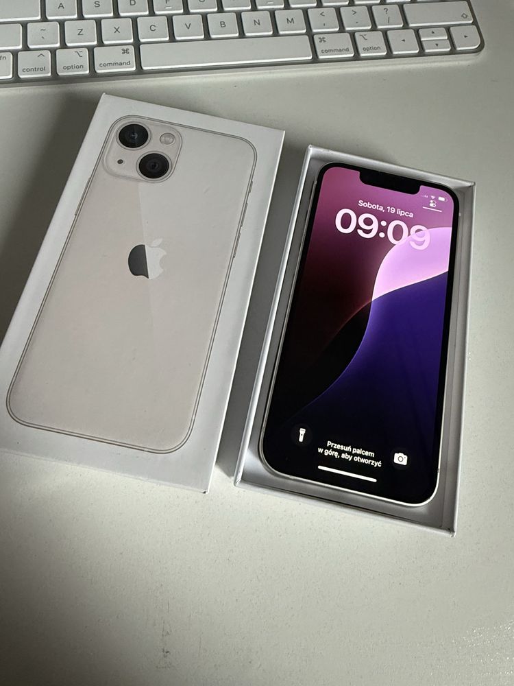 iPhone 13 mini 128gb Starlight Idealny Bateria 100%