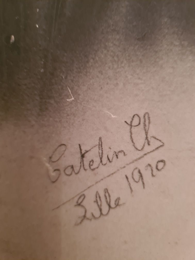 Fotografia antiga pintada 1920 Lille