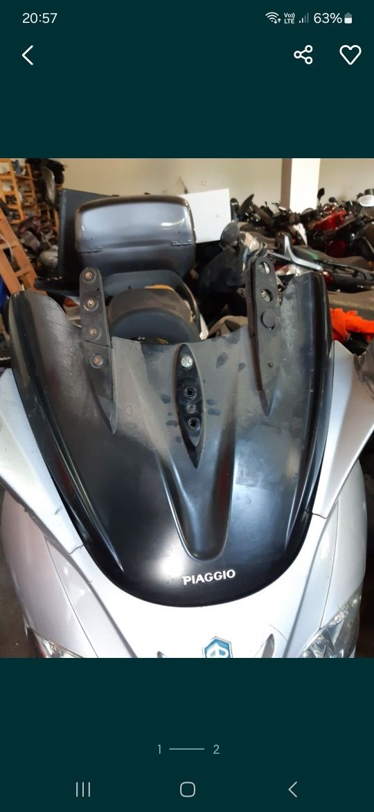Piaggio x 9 evo Szyba podszybie