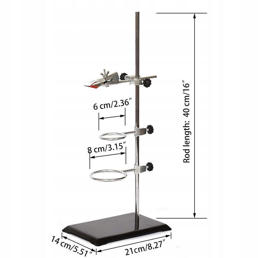 Stojak laboratoryjny 40cm z deską do statywu