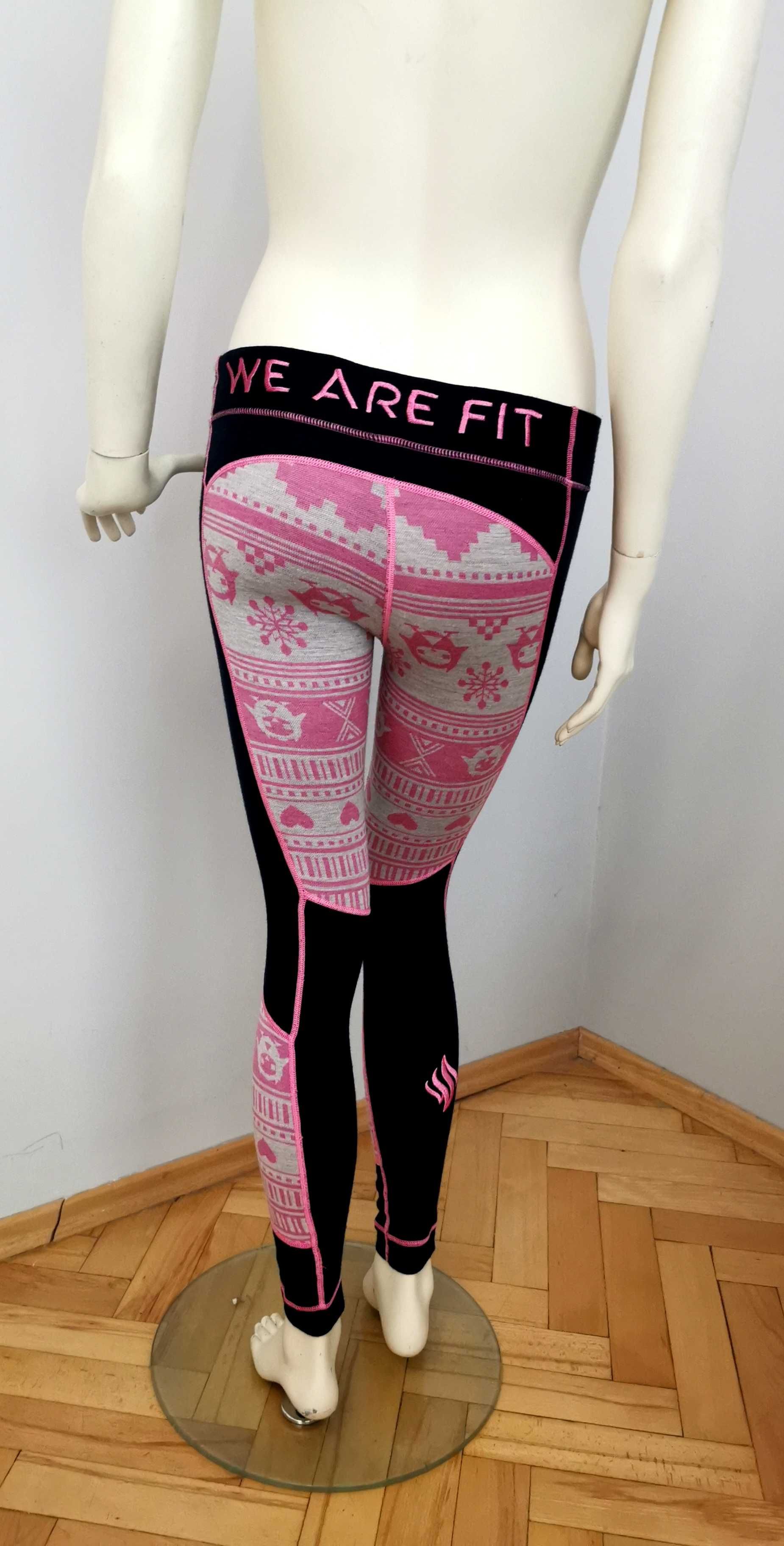 We Are Fit - Cudne Damskie Legginsy Wełna Merino XS Nowe !!!