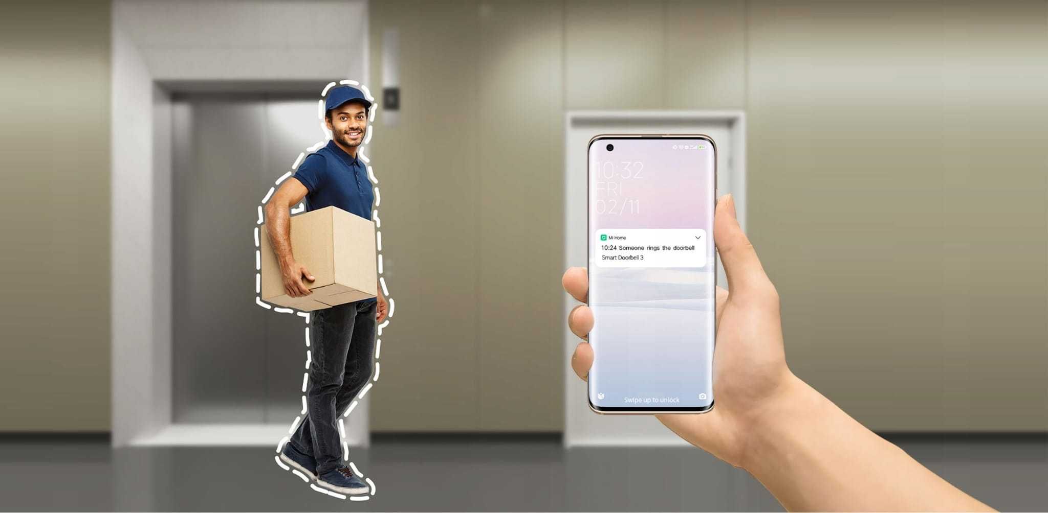 Wideodomofon WiFi Xiaomi Smart Doorbell 3 Dzwonek do drzwi Sklep Wawa