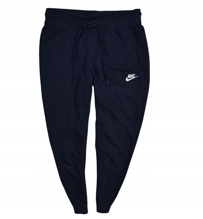Nike Czarne Spodnie Dresowe Damskie Logowane / S