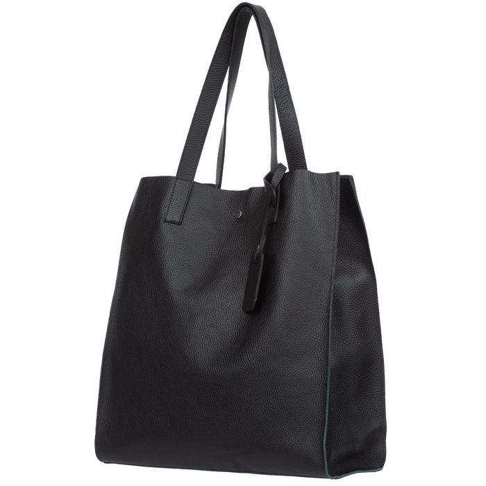 VERA PELLE torebka skórzana shopper duża z długimi rączkam V526 taupe