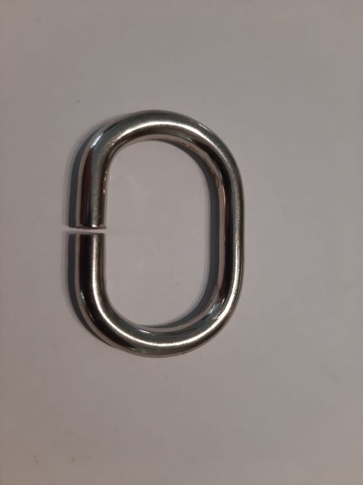 Kółko owal 30mm srebrny