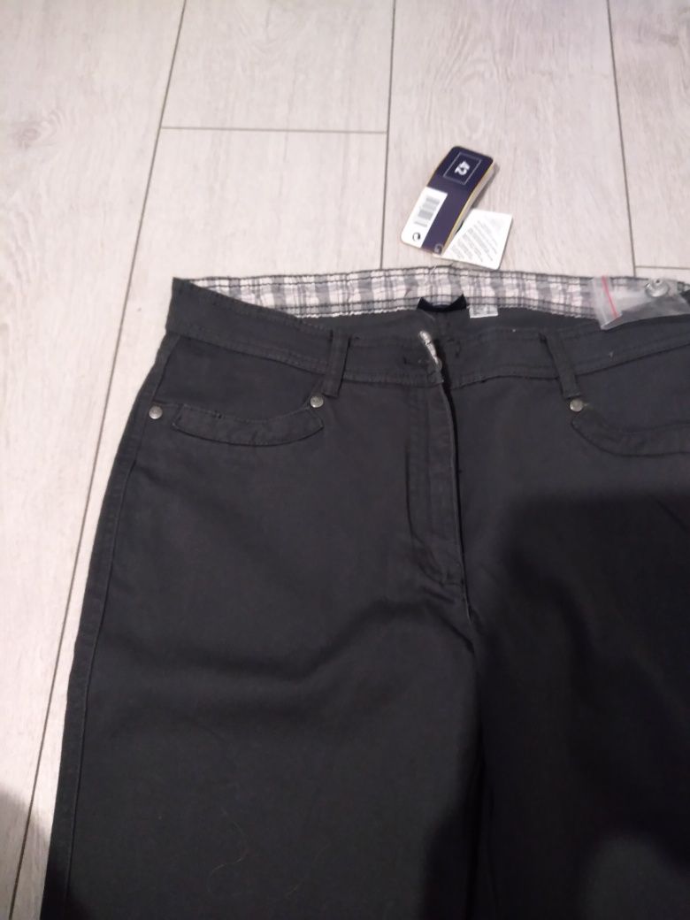 Grafitowe spodnie damskie, straight skiny, nowe, e.42, Esmara