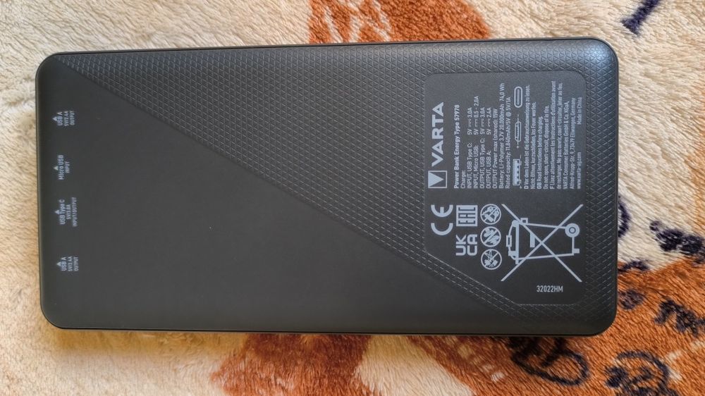 Повербанк VARTA 20000 mAh