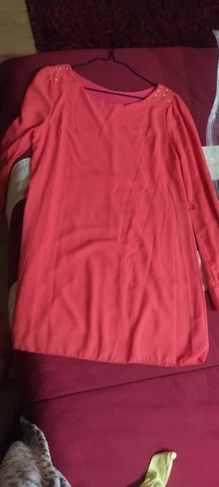 Túnica coral manga comprida