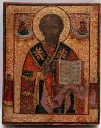 Ікона «Святий Миколай» з предстоячими