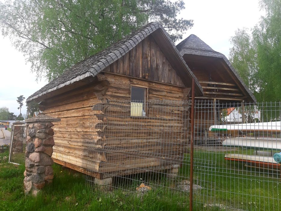 Dom domek letniskowy z bala. Sauna altanka bania kemping jacuzzi