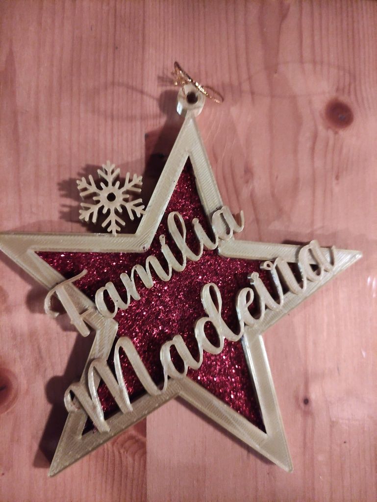 Estrelas/bolas de Natal personalizadas