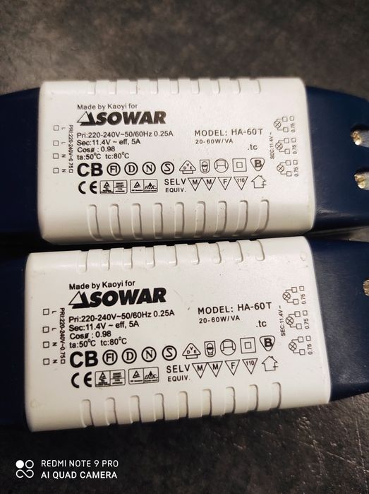 Transformator, zasilacz do lamp halogenowych