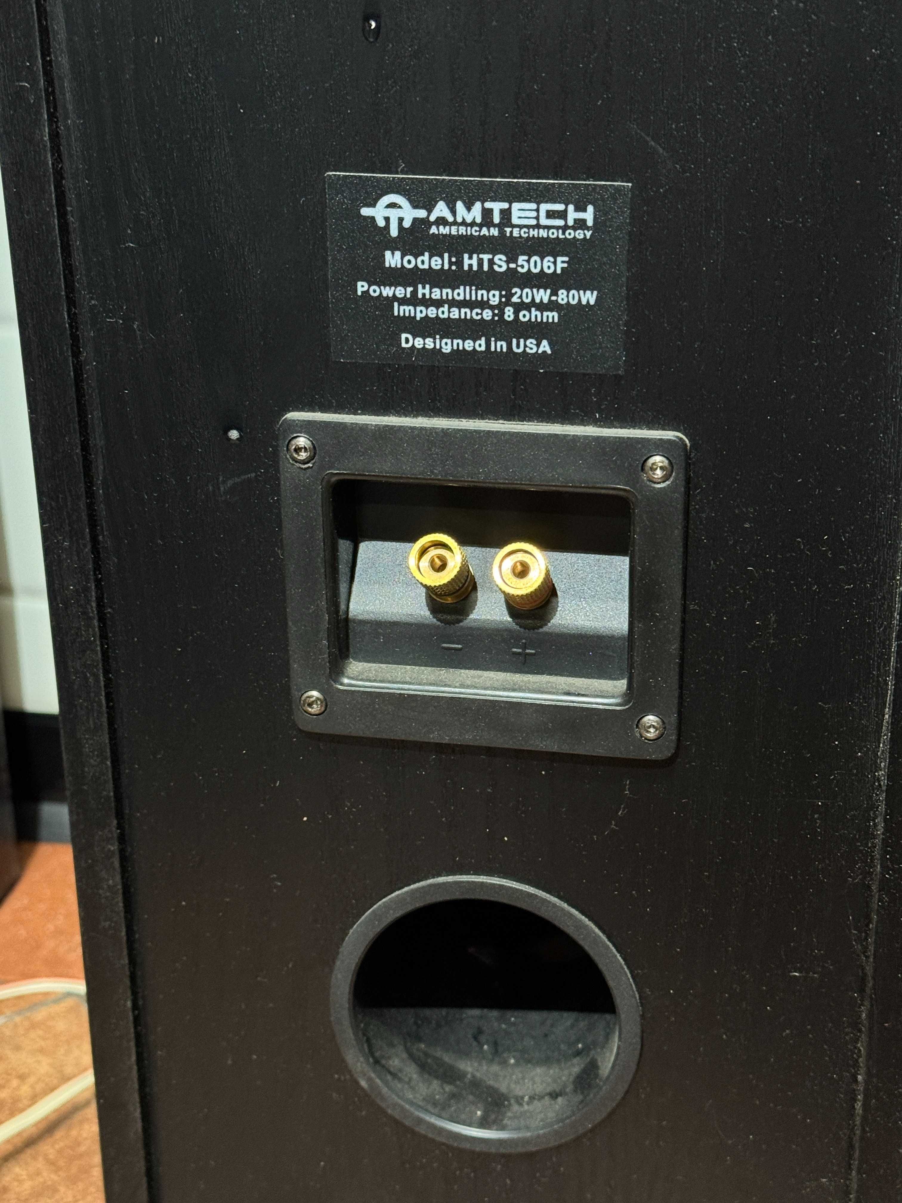 Zestaw głośniki kolumny AMTECH 6.1 czarne