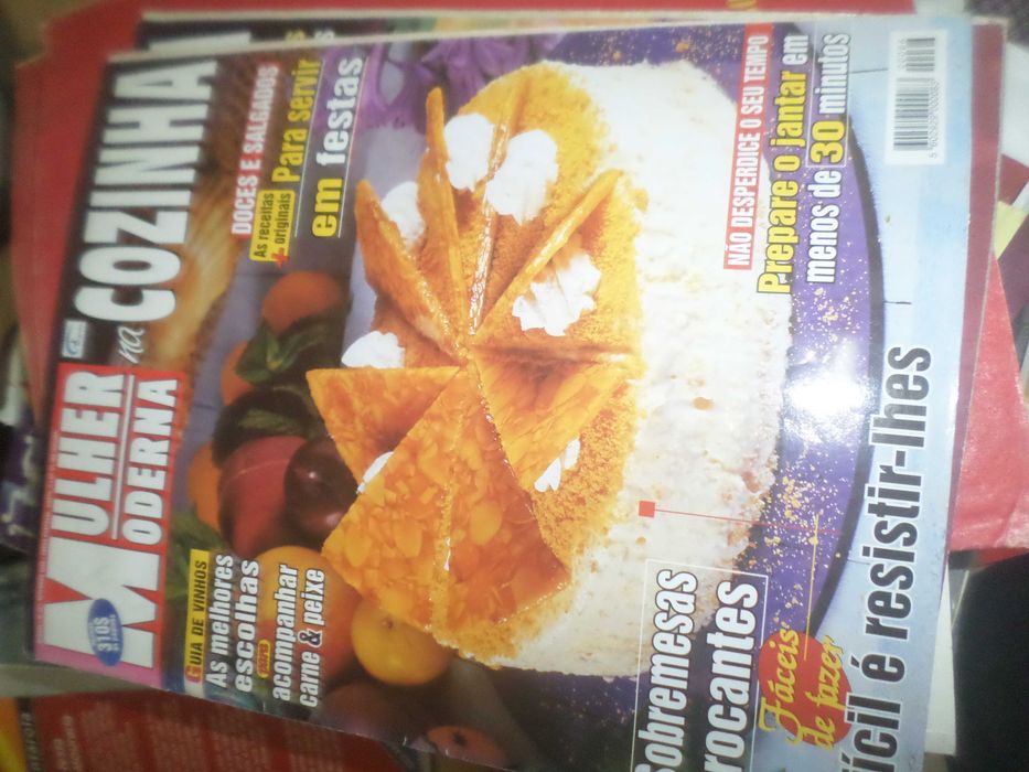 Capa com receitas/ 1 livros / revistas