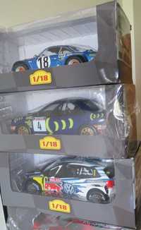 Miniaturas WRC escala 1:18, novas em caixa nunca usadas