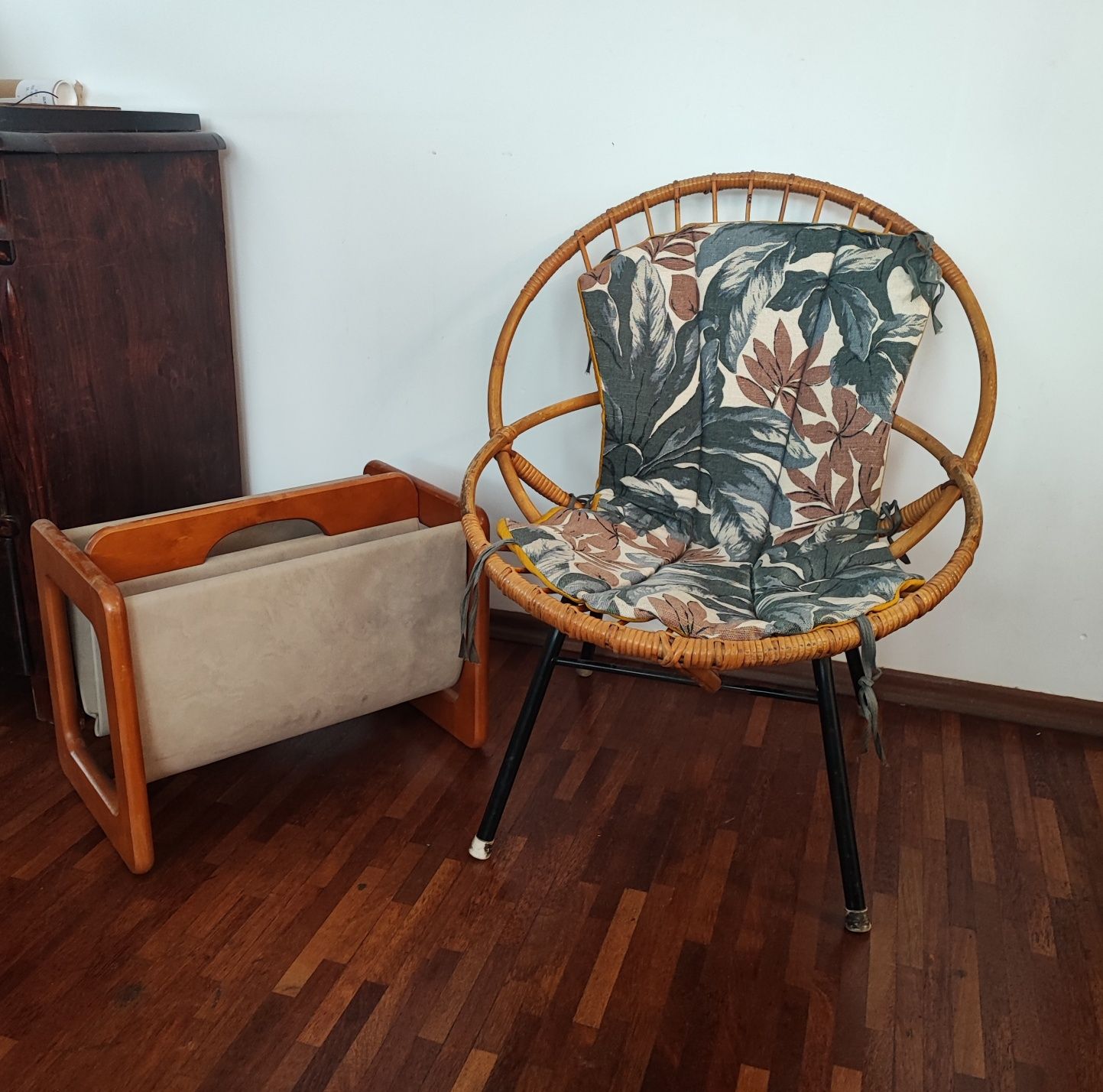 Fotele rattan+stal Boho Vintage Design