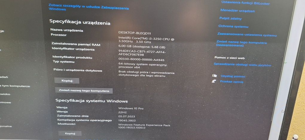 Komputer Win 10 port drukarki igłowej