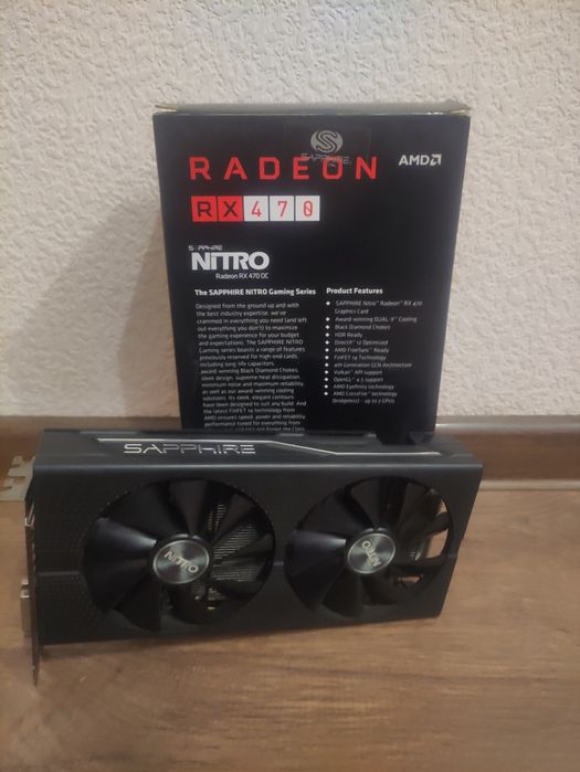 Відеокарта AMD Radeon Nitro RX470 OC