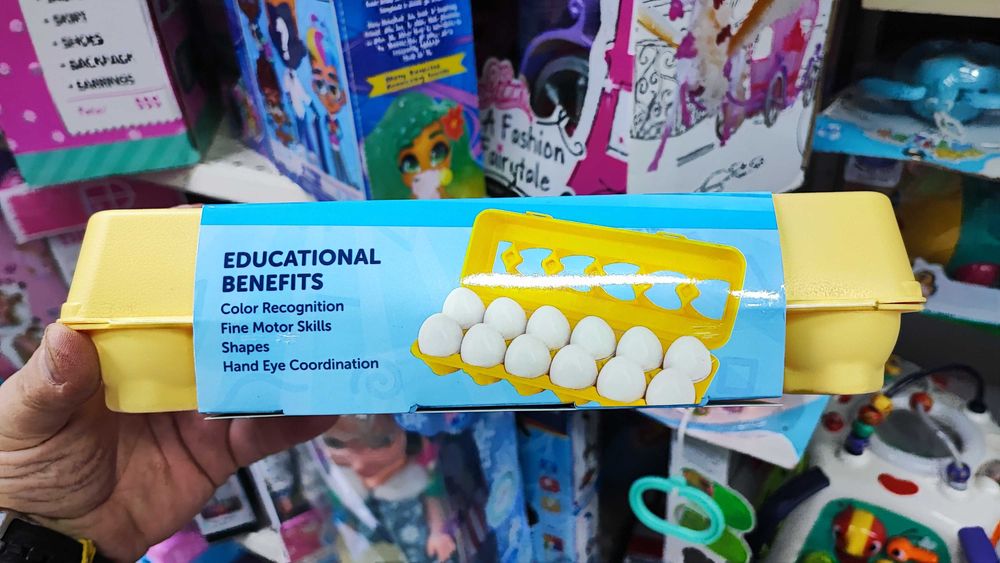 12 штук Сортер / Сортер яйця Монтесорі / Яйця 3D яйца монтессори