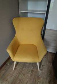 Fotel wypoczynkowy Damar żółty / musztardowy