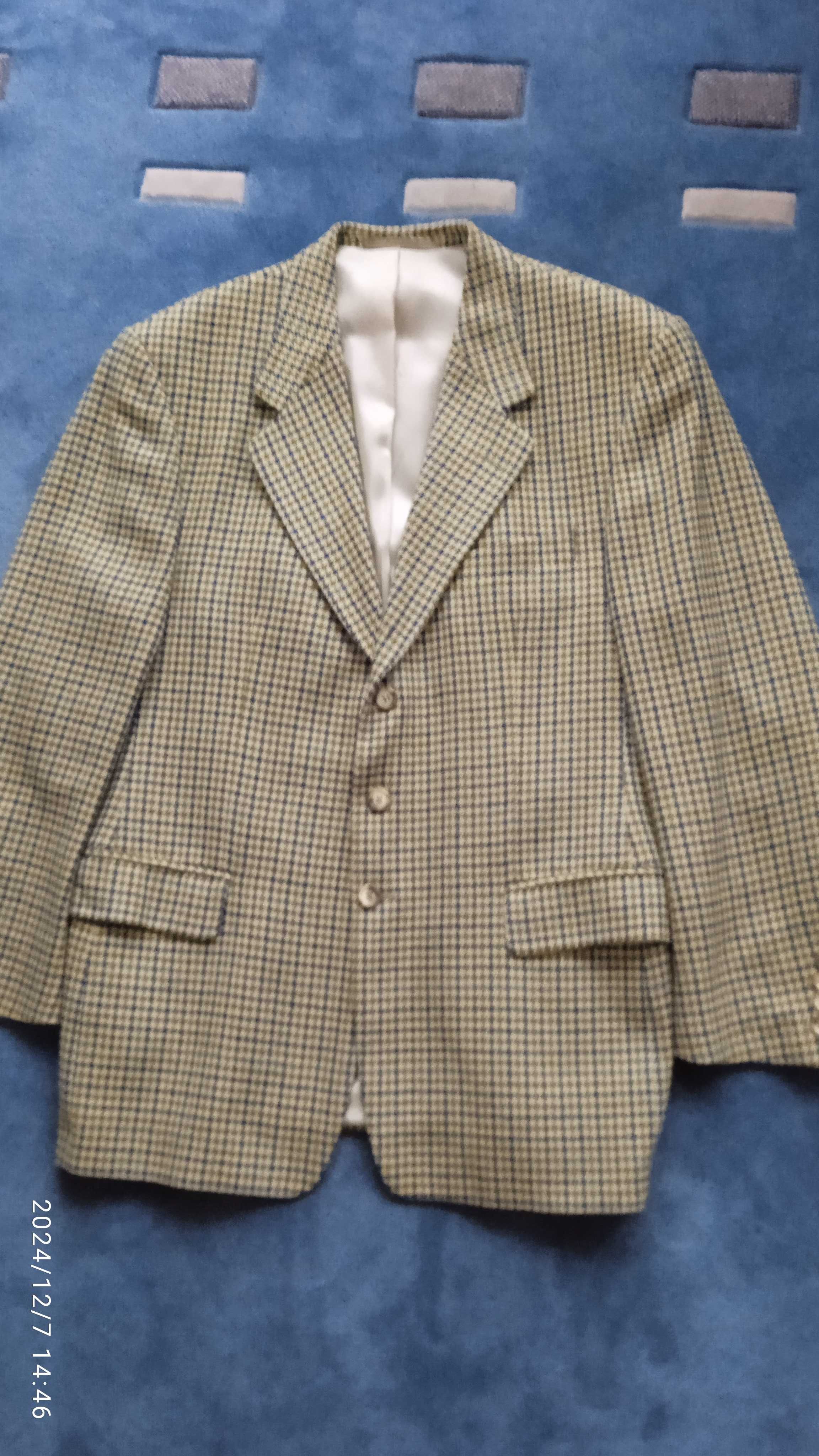 Marynarka męska Cashmere Wool, rozmiar 50, Daniel Hechter, Paris.