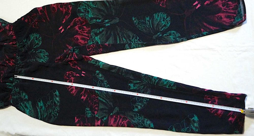 Жіночий брючний напівкомбінезон NEXT 48 розмір принт метелики