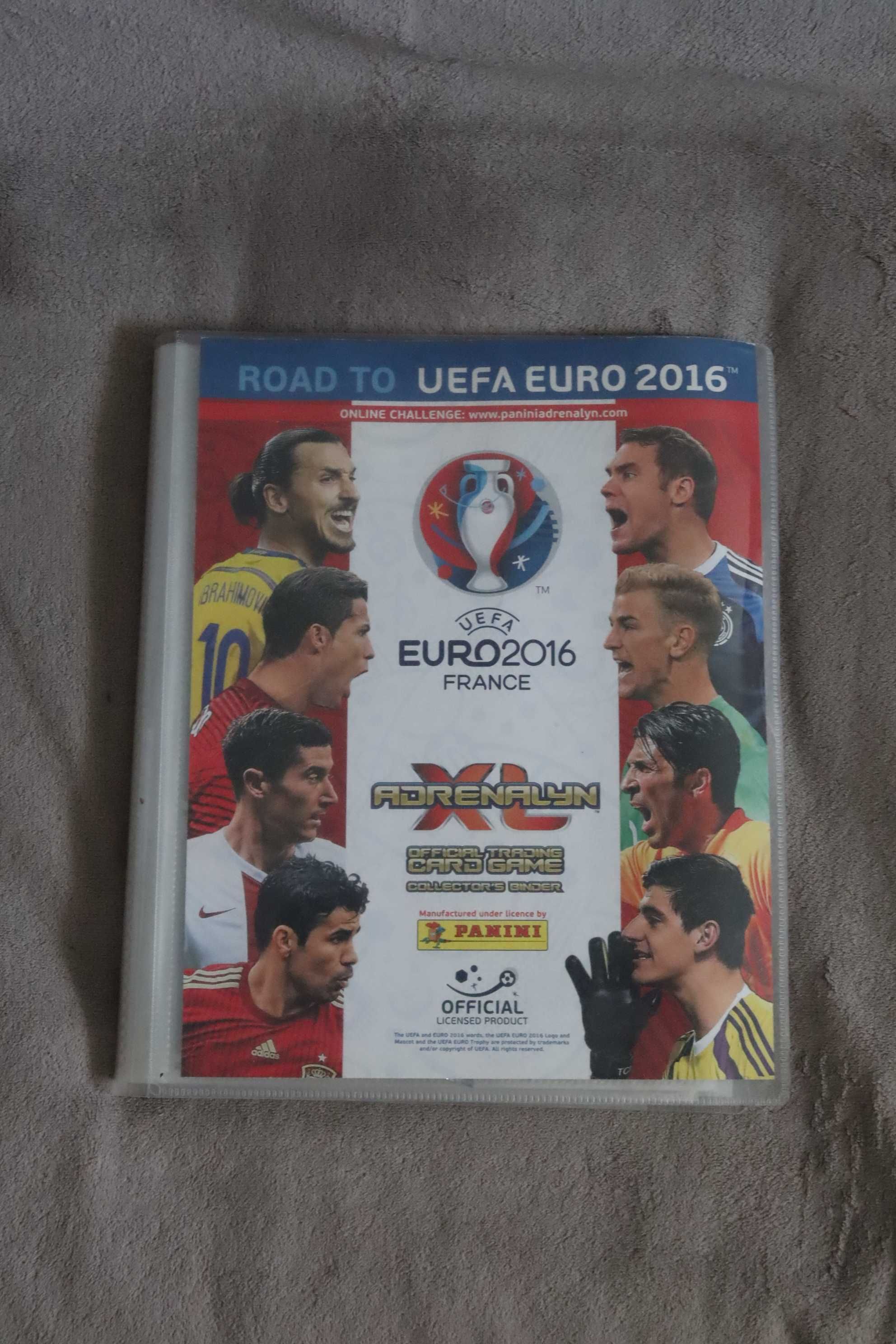 UEFA EURO 2016 karty piłkarskie (100) + klaser + plakat