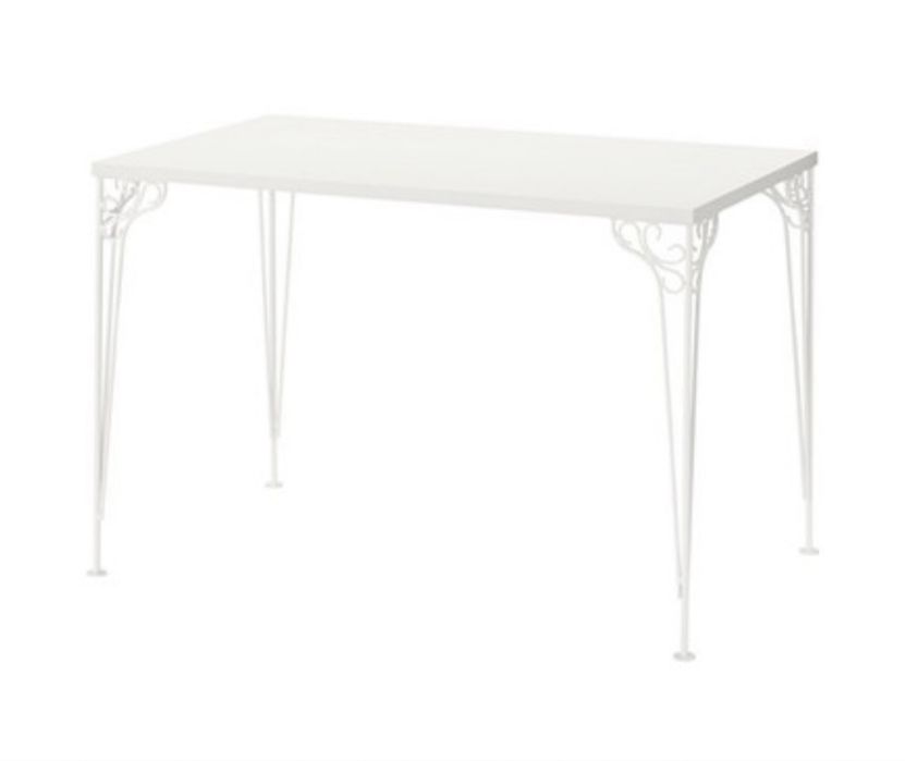 Biurko IKEA FALKHOJDEN, białe 110x65