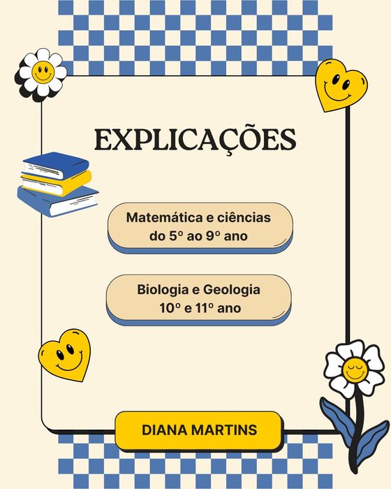 Explicações de Biologia, Geologia e Matemática – estudante de Medicina