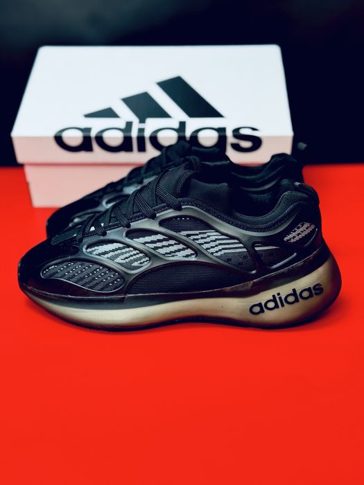 Кроссовки Adidas мужские черные / осенние плотные кросовки Адидас