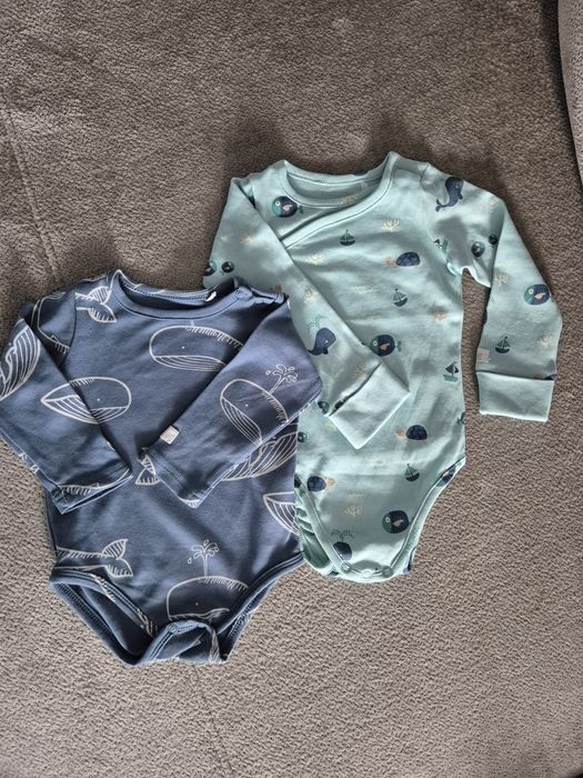 Paka ubranek kurtki, spodnie, body dla niemowlaka od 3-9 m