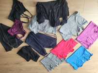 ZESTAW sportowy DAMSKI r. M (38) 12 sztuk - spodnie, leginsy, tshirty